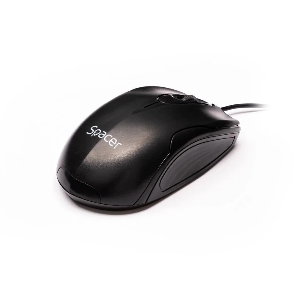 Mouse SPACER SPMO-M11, Sub 1000 dpi, Negru — miniatură