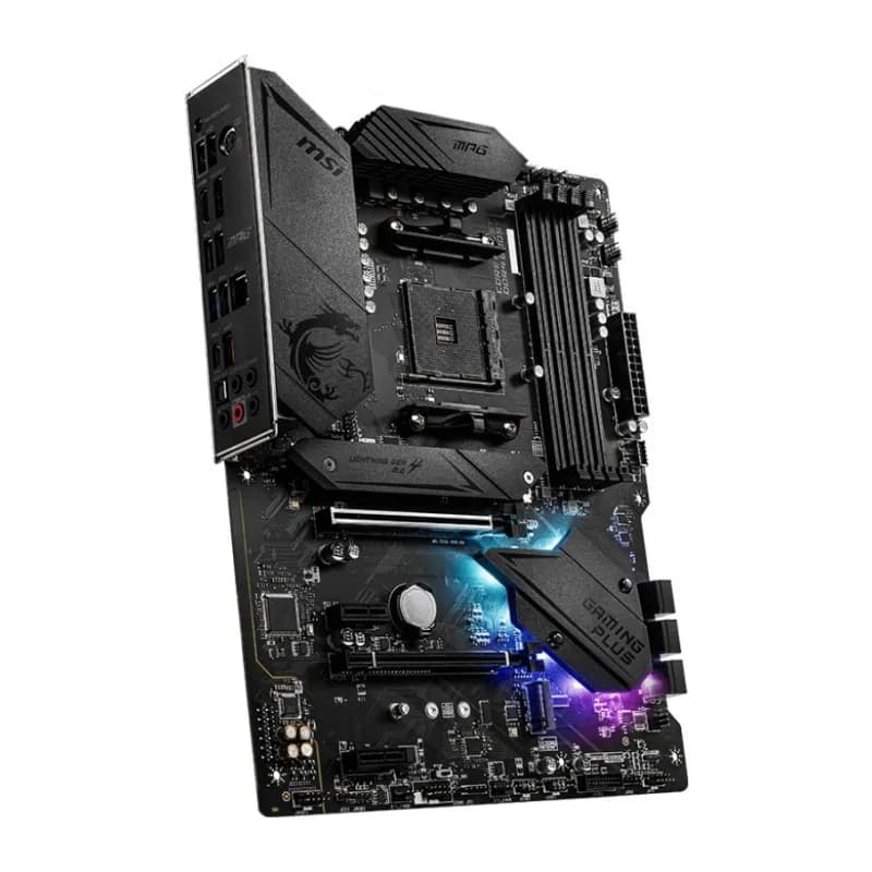 MSI MPG B550 GAMING PLUS AM4 DDR4 2xM.2 6xSATA HDMI DP ATX MB, "MPG B550 GAMING PLUS" — miniatură