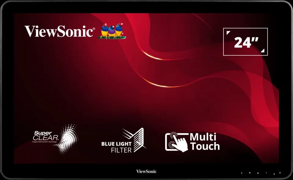 Monitor Consumer ViewSonic TD2430, 24", 1920 x 1080 pixeli, Touchscreen, Black