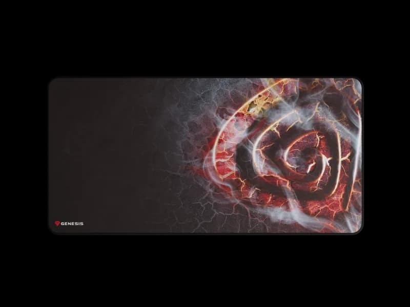 Mousepad Genesis Carbon 500 Maxi Lava G2, material cauciuc + material textil, dimensiuni 900 x 450 x 2.5 mm, multicolor