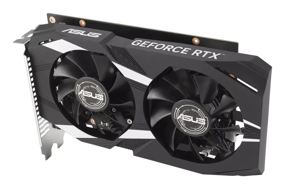Placa video NVIDIA GeForce RTX 3050 Dual OC 6GB GDDR6 96bit "90YV0K60-M0NA00" — miniatură