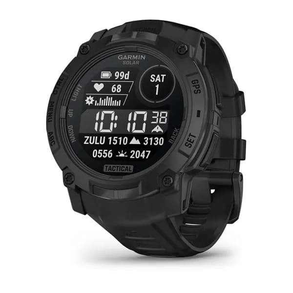 Smartwatch Instinct 3 50 mm, Solar, Tactical Edition, Black with Black Band "010-02935-50"