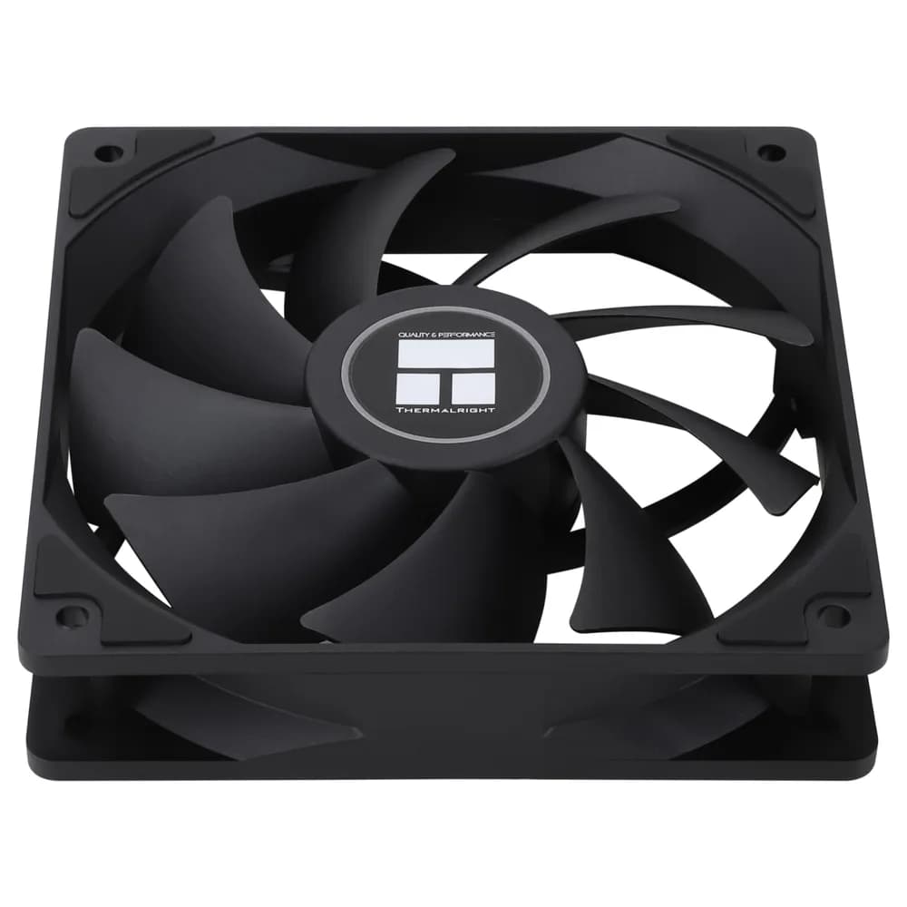 Ventilator Thermalright "TL-C12C Extrem", 120mm, 1850 RPM, Dual Ball Brearing, 82 CFM, fara LED, 4pin PWM, negru, "TL-C12C Extrem" — miniatură