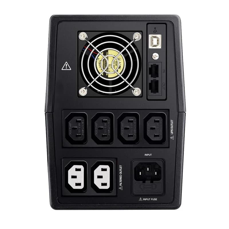UPS Tecnoware "ERA PLUS", Line int., mini Tower, AVR, IEC x 6, back-up 10 - 90 min. "FGCERAPL2602IEC" — miniatură