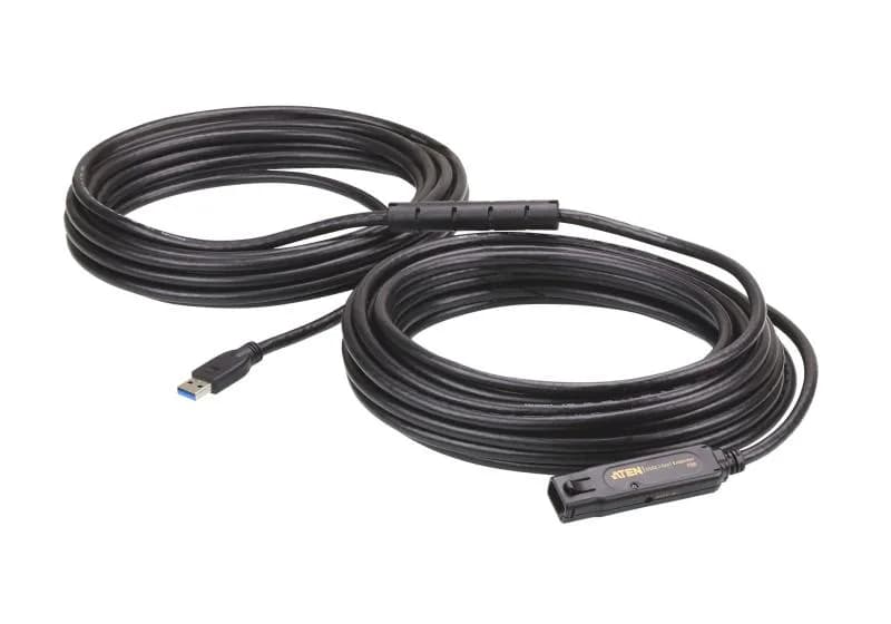 Extender ATEN UE3315A-AT-G. Lungime cablu: 15 m. Conector 1: USB A, Conector 2: USB A, Versiune USB: USB 3.2 Gen 1 (3.1 Gen 1), Data minima de transfer a ratelor: 5 Gbit/s, Culoarea produsului: Negru
