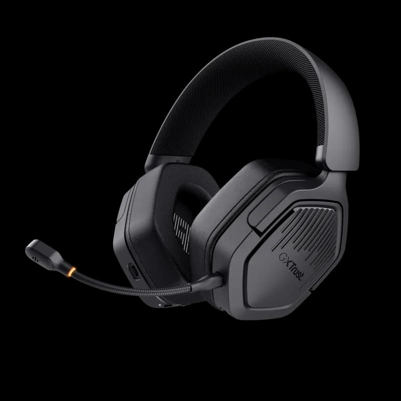 Casti Gaming Head-band Trust GXT 493 Carus, Wireless/Wired, Negru