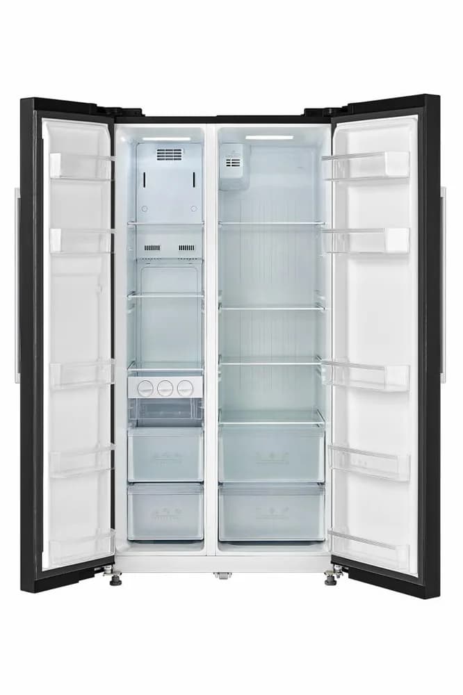 Side by Side HEINNER HSBS-M548NFINVBKE++, No Frost, 548 L, Clasa E, Negru — miniatură