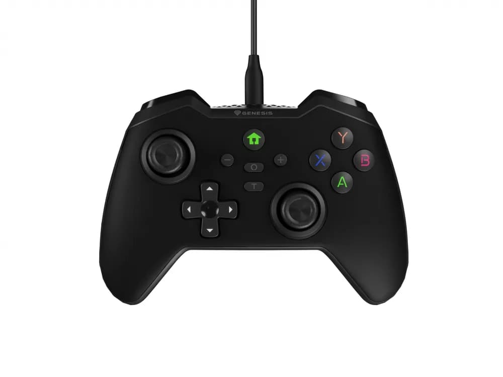 Controller cu fir Genesis Mangan 300, interfata USB, 19 butoane, negru — miniatură
