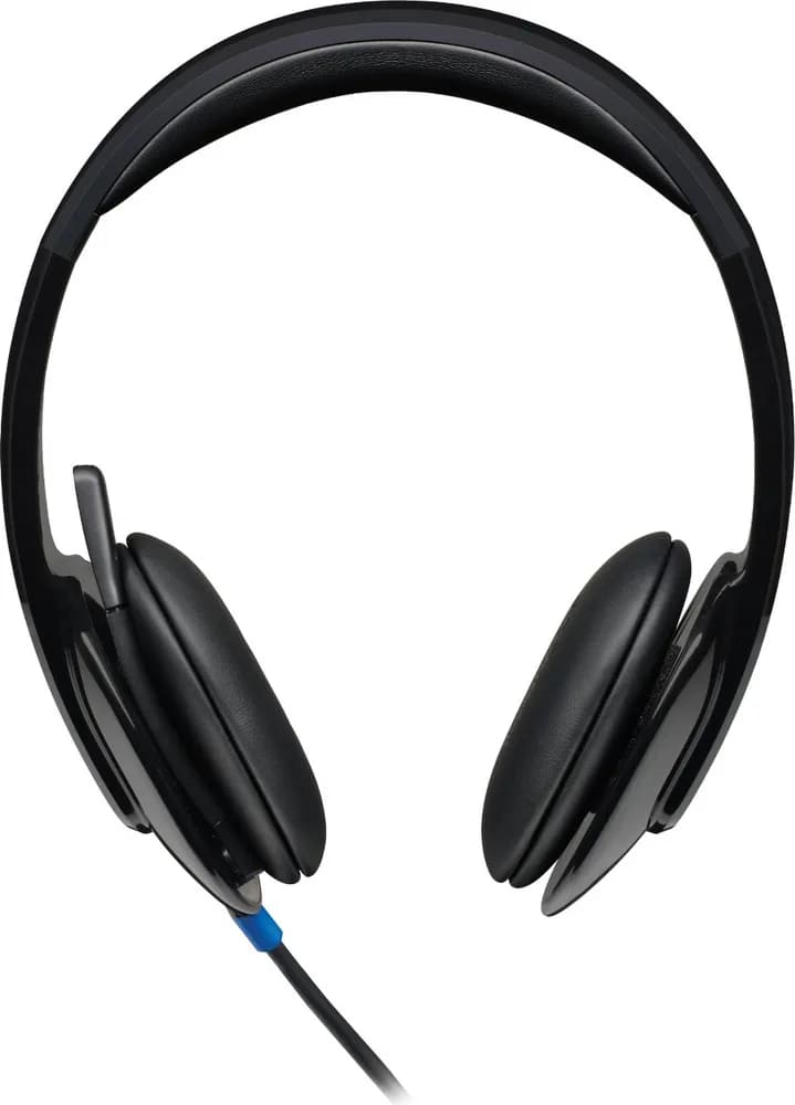 CASTI Logitech, "H540", cu fir, standard, utilizare multimedia, call center, microfon pe brat, conectare prin USB 2.0, negru, "981-000480" — miniatură