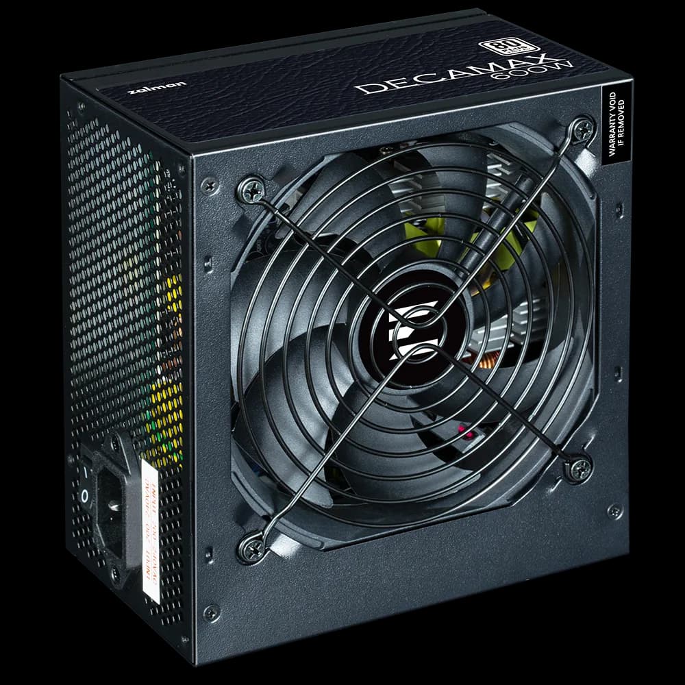 SURSA Zalman "Decamax 600", 600W, certificare 80 Plus, active PFC, fan 120mm, negru, "ZM600-LX3"