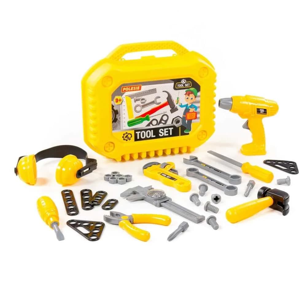 Unelte in gentuta, 32 piese/set, 32x19,5x26 cm - Polesie — miniatură