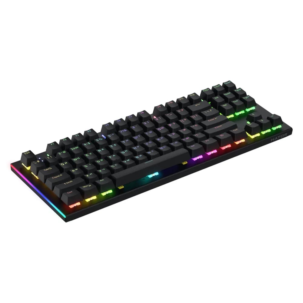 Tastatura Mecanica Gaming HATOR Gravity X TKL, RGB, USB, Negru — miniatură