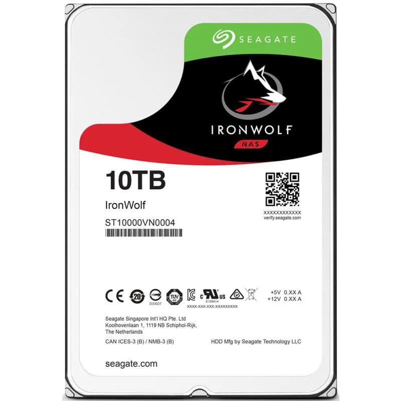 HDD SEAGATE 10TB, IronWolf, 7.200 rpm, buffer 256 MB, pt NAS, "ST10000VN000" — miniatură