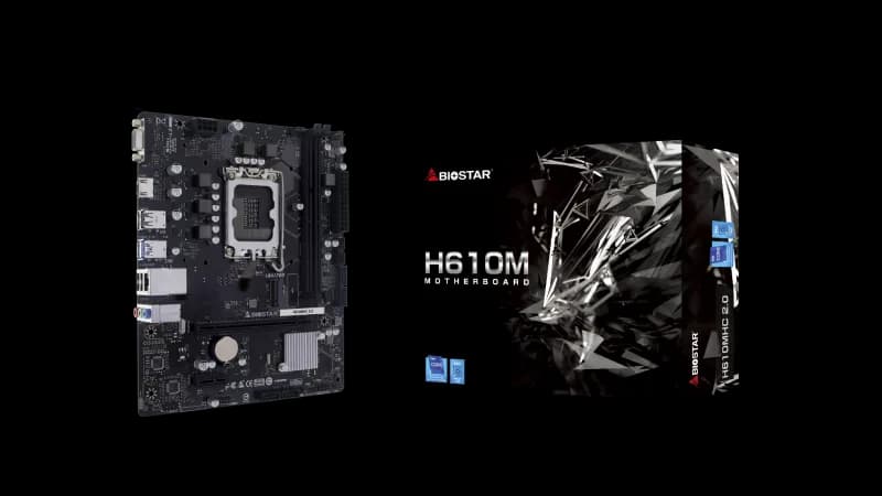 Placa de baza Biostar H610MHC 2.0, Socket 1700, DDR4, Micro-ATX