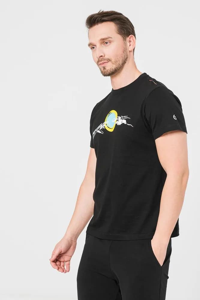 TRICOU CASUAL MANA BICICLETA BARBATI BLACK-L — miniatură