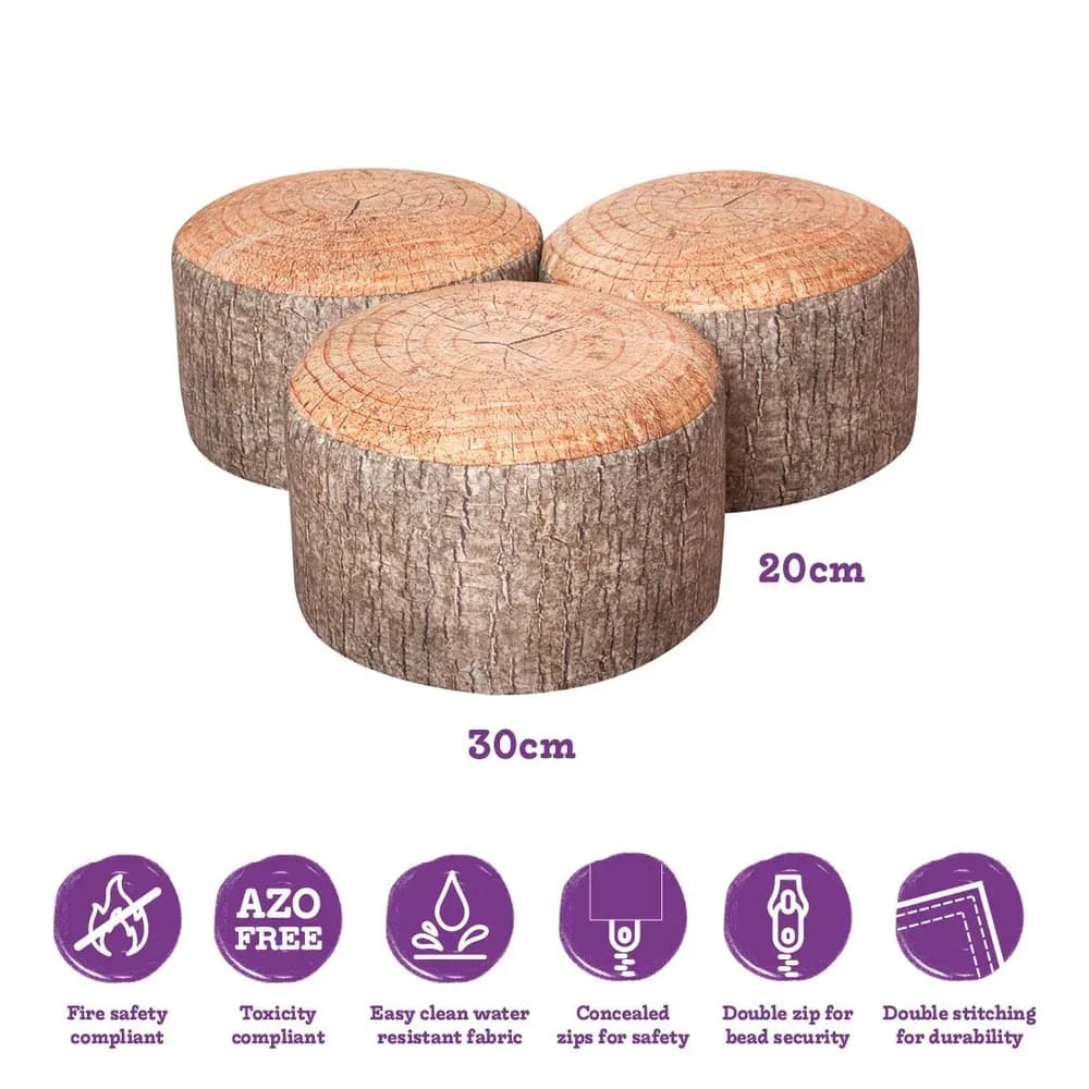 Scaune puf Pădurea fermecată – set de 3 — miniatură