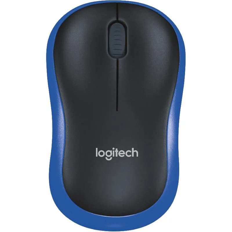 Mouse Wireless Logitech M185, 1000 dpi, Albastru — miniatură