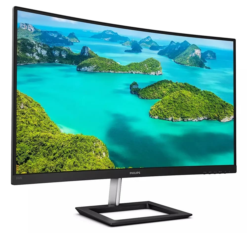 Monitor Philips Curbat 31.5" VA FHD 1920x1080 75Hz 4ms FlickerFree VGA HDMI DisplayPort 322E1C/00 — miniatură