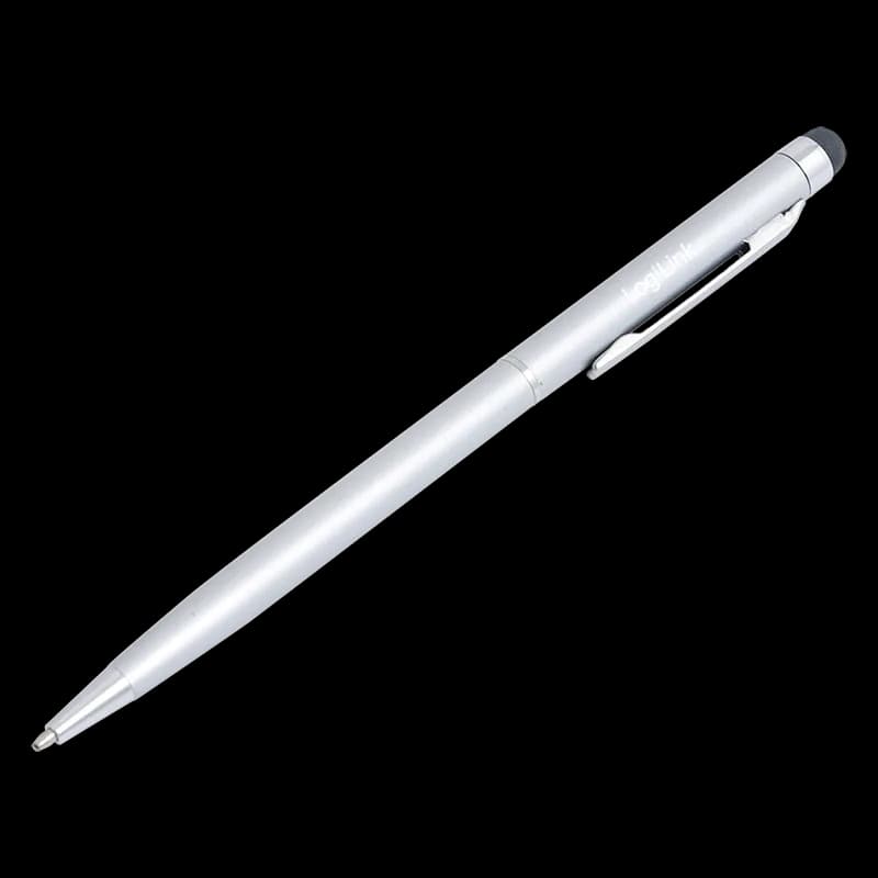 TOUCH PEN LOGILINK, pt. tablete si smartphone, varf cu cap de scriere, aluminiu, argintiu, "AA0041"