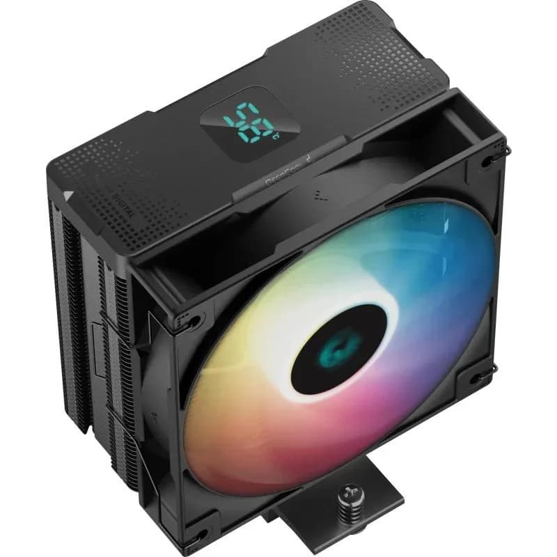 Cooler Procesor DeepCool AG400 Digital BK ARGB, Aer, 12 cm, aRGB — miniatură