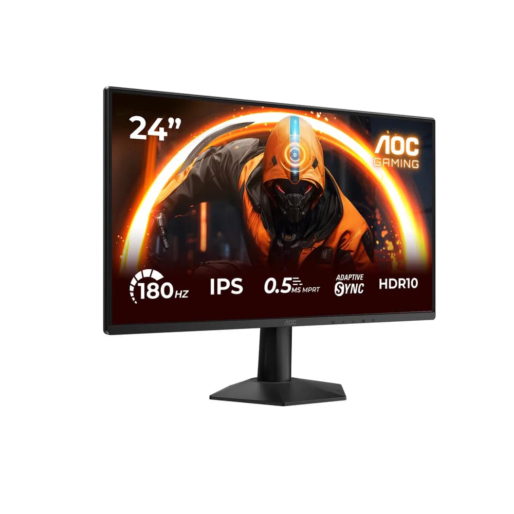 Monitor AOC 23.8" 24G50F, Diagonal (inch): 23.8, Diagonal (cm): 60.5, Aspect ratio: 16:9, Panel: IPS, Resolution: 1920x1080, Refresh Rate: 180Hz, Response time GtG: 4ms, Response time MPRT: 0.5ms, Brightness (max): 300 cd/m², Contrast (static) : 1500:1, Viewing angle: 178/178, Color Gamut Type — miniatură