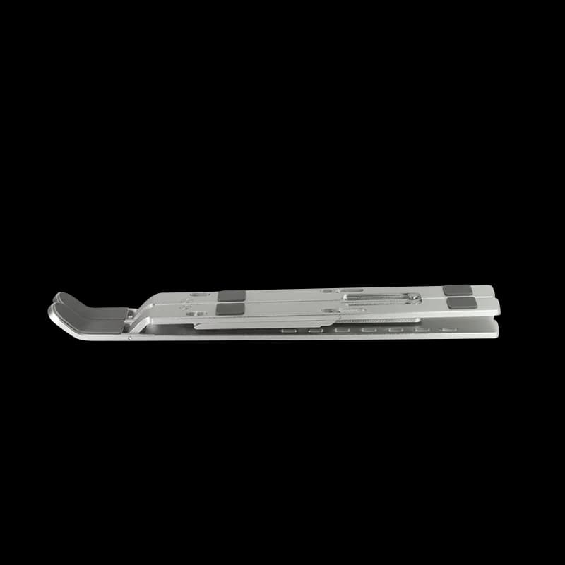 SUPORT de birou LOGILINK pt. notebook, 7 pozitii, suporta dimensiuni 10-16", pliabil, aluminiu, suport antiderapant, argintiu, "AA0134" — miniatură