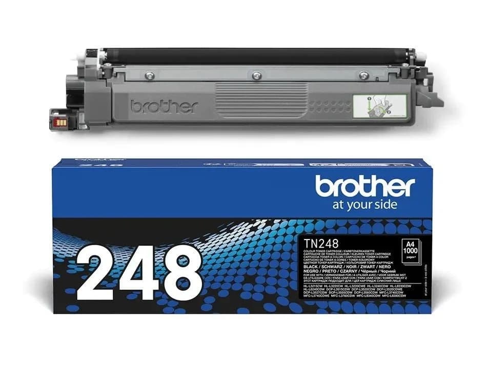 Toner Original Brother Black, TN248BK, pentru HL-L3220|L3240|HL-L8230|L8240|DCP-L3520|DCP-L3560|MFC-L3740|MFC-L8340|MFC-L8390, 1K"TN248BK"