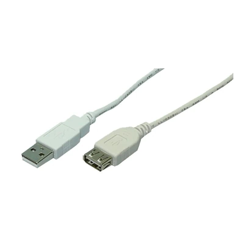 CABLU USB LOGILINK prelungitor, USB 2.0 (T) la USB 2.0 (M), 3m, gri, "CU0011"