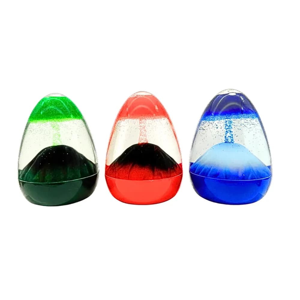 Clepsidre lichide senzoriale tip vulcan – set de 3