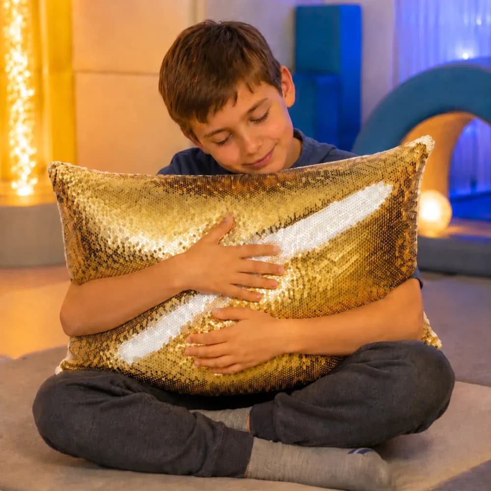 Pernă Ponderată 3kg – Auriu și Alb — miniatură