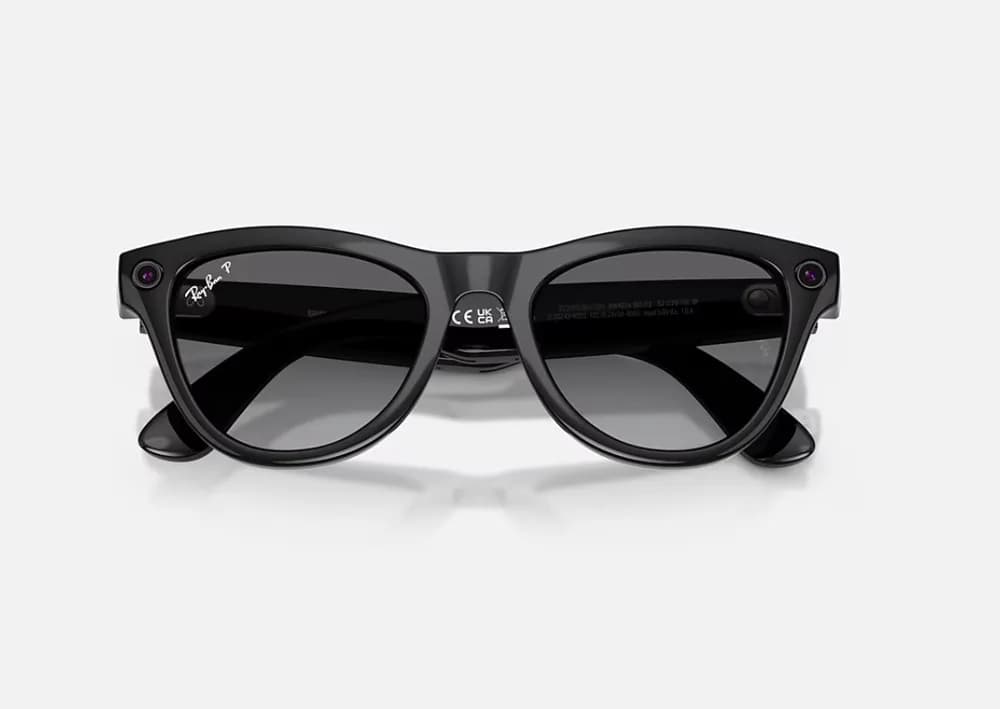 RayBan Meta SKYLER High Bridge Fit - Shinny Black - Graphite Gen2 — miniatură