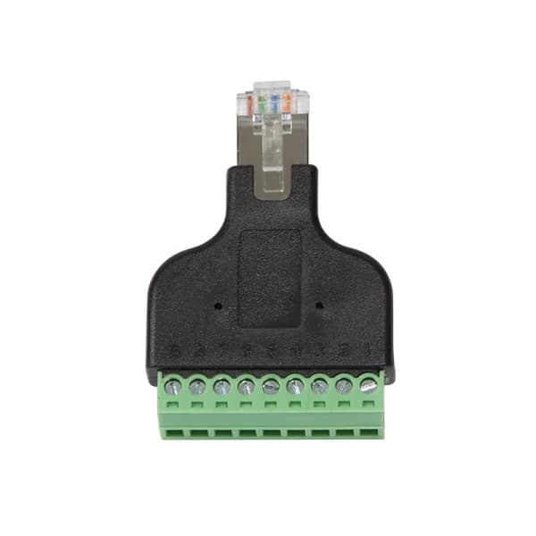 ADAPTOR LOGILINK RJ45 (T) la conector 8-pin, negru, "MP0050" — miniatură