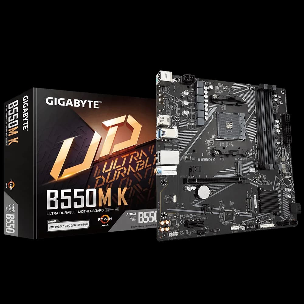 Placa de baza Gigabyte B550M K, Socket AM4, DDR4, Micro-ATX
