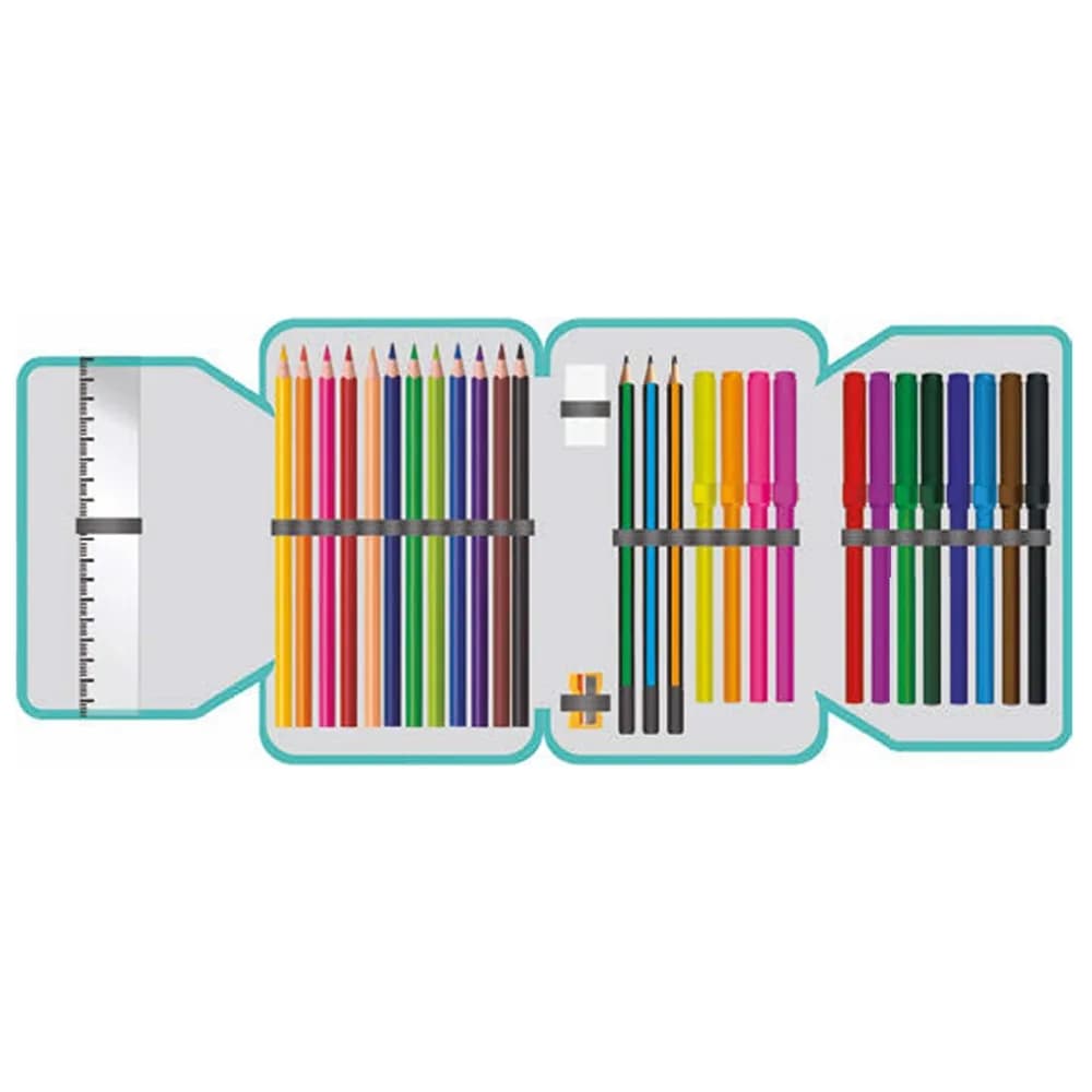 Penar echipat, 1 fermoar, 2 extensii, 32 piese, GAME OVER - S-COOL — miniatură