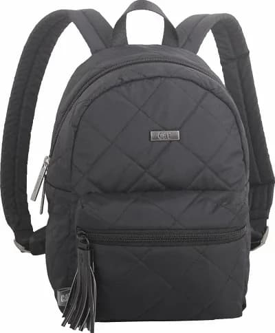 Mini rucsac femei CATERPILLAR Woman"s Molly, material 600D soft touch nylon - negru "CAT-83781-01"