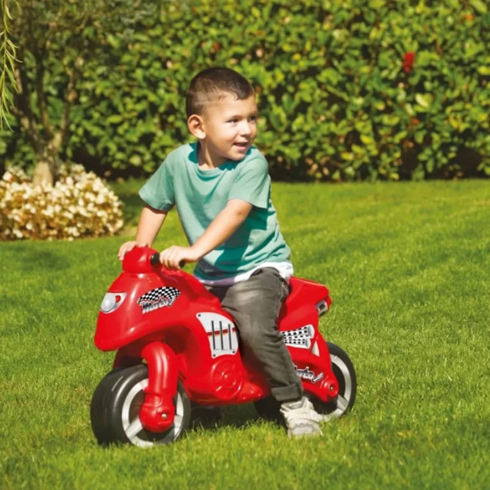 Motocicleta fara pedale, rosu, 50x71x27 cm - Dolu — miniatură