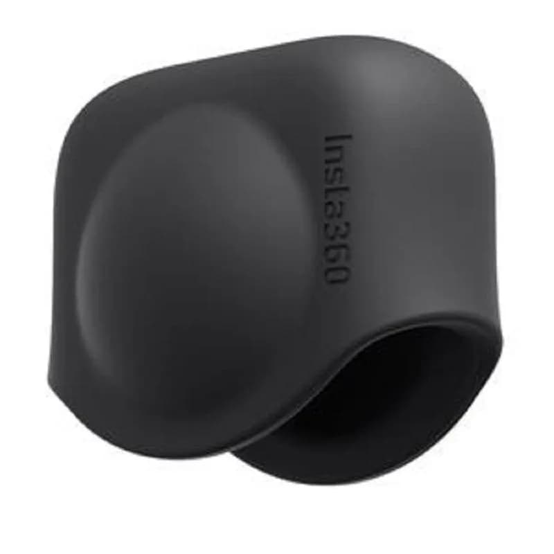 Husa lentila Insta360 One X2, protectie praf si zgarieturi, material silicon, culoare neagra — miniatură