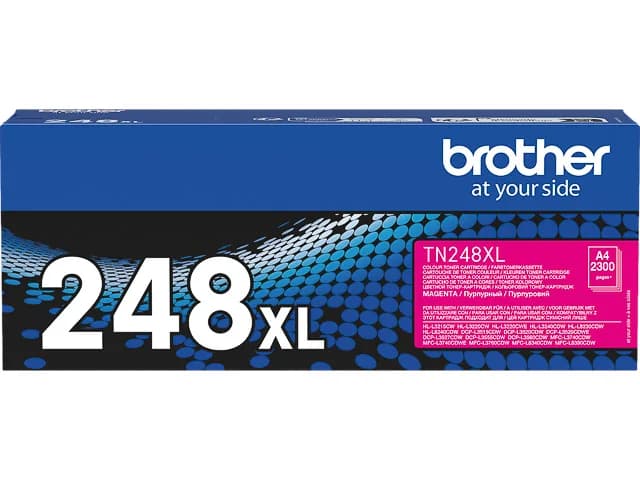 Toner Original Brother Magenta, TN248XLM, pentru HL-L3220|L3240|HL-L8230|L8240|DCP-L3520|DCP-L3560|MFC-L3740|MFC-L8340|MFC-L8390, 2.3K"TN248XLM"