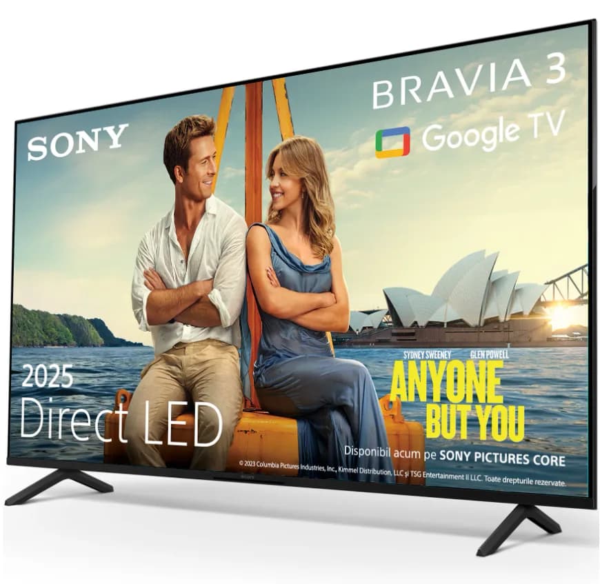 Televizor Sony BRAVIA 3 LED 50S35, 126 cm, Smart Google TV, 4K Ultra HD, Clasa E — miniatură