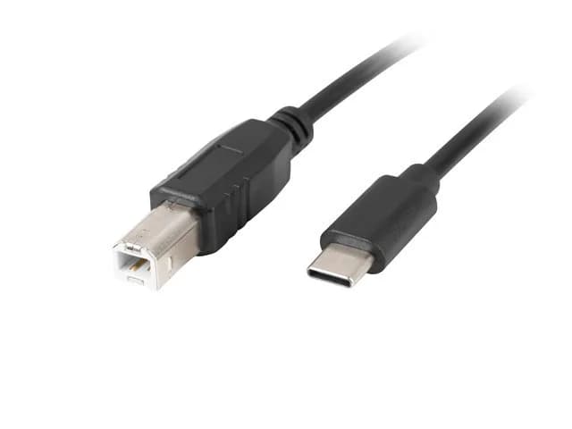 Lanberg CA-USBA-14CC-0030-BK cable 3m USB 2.0 USB C USB B Ferrit Black "CA-USBA-14CC-0030-BK"