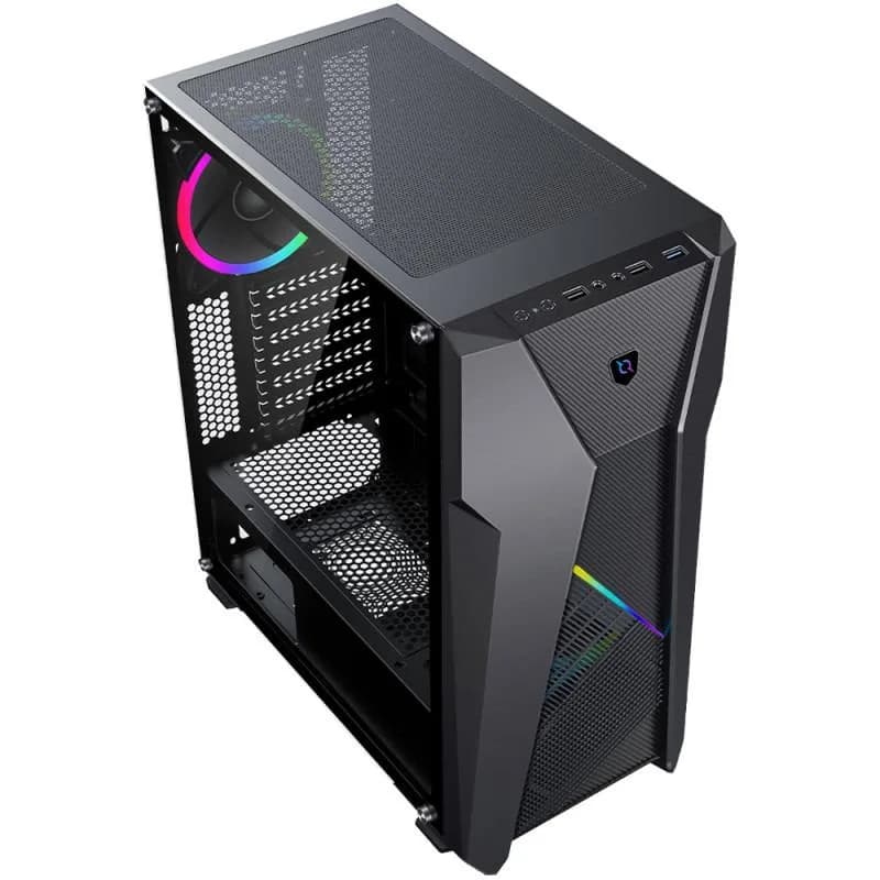 Carcasa Aqirys CANOPUS, RGB, Mid Tower, Black — miniatură