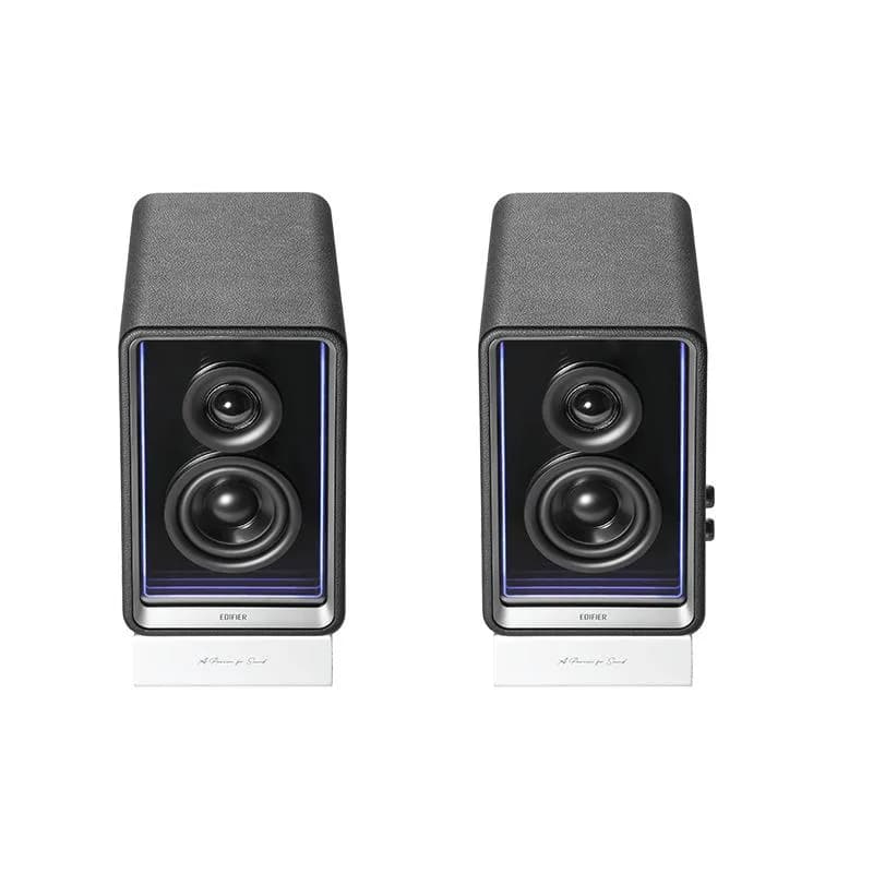 BOXE EDIFIER 2.0, RMS: 70W (2 x 15W, 2 x 20W), Bluetooth 5.3, USB-C, USB-A, AUX, sub-out, GaN charger 65W, black, "QR65-BK" — miniatură