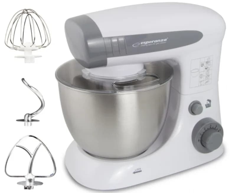 Robot de bucatarie Esperanza EKM024 800W 6 viteze bol 4l Argintiu "EKM024"