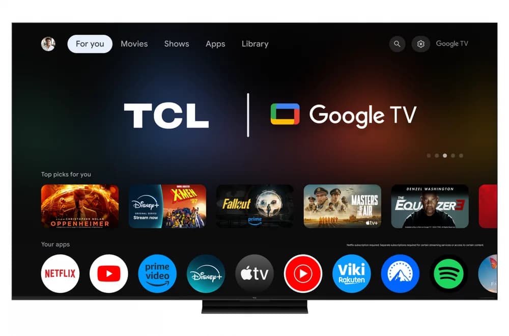 Televizor TCL QD-MiniLED 85Q7C, 215 cm, Smart Google TV, 4K Ultra HD, 144Hz, Bang & Olufsen — miniatură