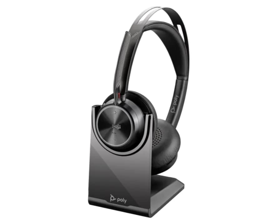 Casti Head-band Poly Voyager Focus 2, Wireless, noise-canceling, Negru — miniatură