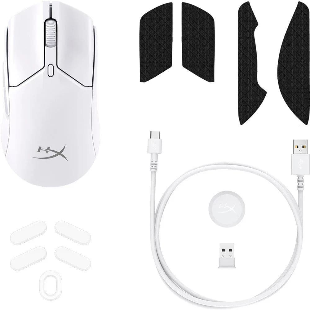 Mouse Gaming Wireless HyperX Pulsefire Haste 2 Core Wireless, 3600 DPI, Alb — miniatură