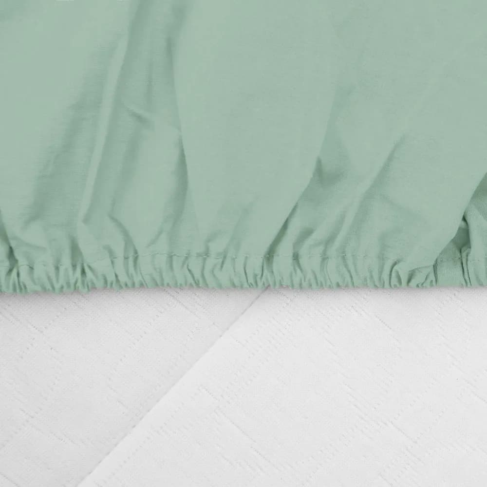 CEARCEAF PAT CU ELASTIC 140X200 CM VERDE — miniatură