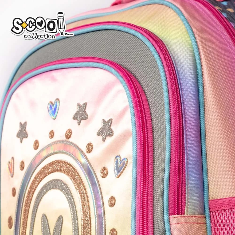 Ghiozdan ergonomic HAPPINESS, 40.5x29x13.5 cm - S-COOL — miniatură