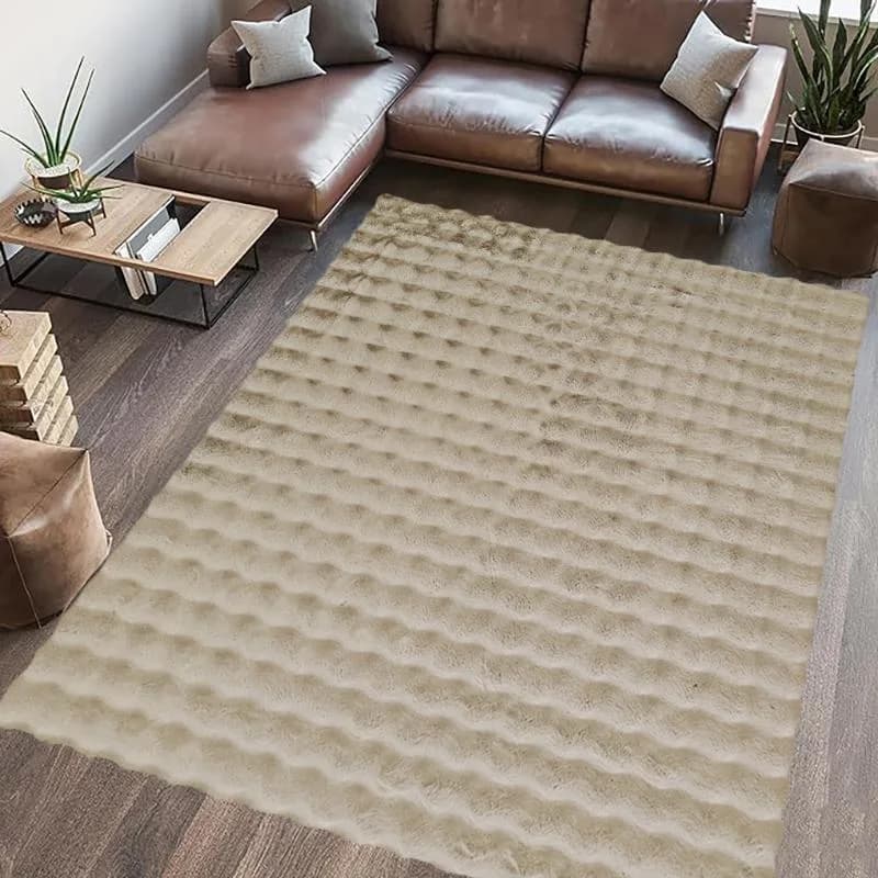 COVOR BLANITA PAOPAO 80X150 CM BEIGE — miniatură