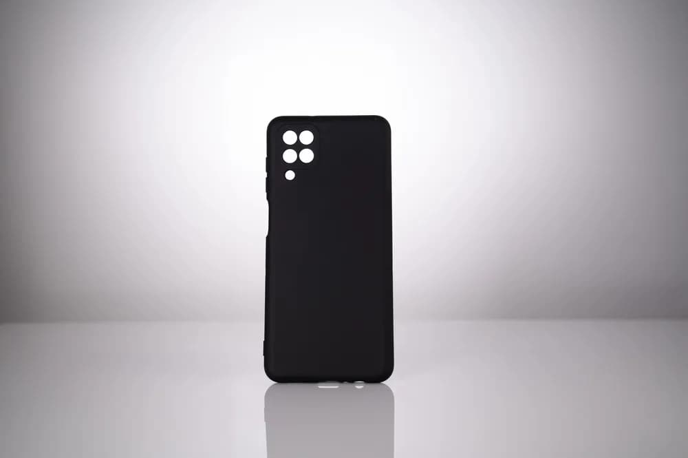 Husa Samsung Galaxy M12 Spacer, negru, grosime 2mm, material flexibil silicon + interior cu microfibra "SPPC-SM-GX-M12-SLK" — miniatură
